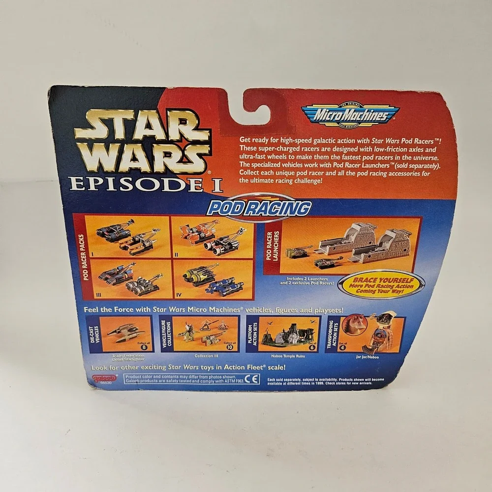 Star Wars Episode I Micro Machines Pod Racer Pack III Mars Guo Dud Bolt Galoob
